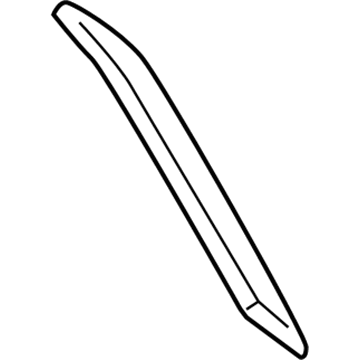 Toyota 75815-0C901 Upper Molding, Rear Passenger Side