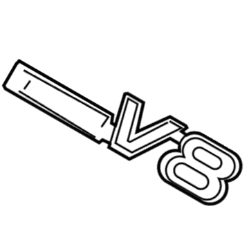 Toyota 75443-34010 Nameplate, Rear