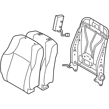 Toyota 71440-35A40-B4 Seat Back Assembly