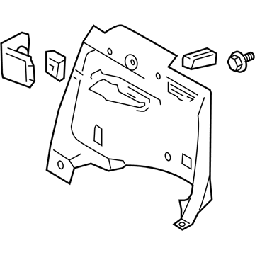 Toyota 64730-48040-A0 Lower Quarter Trim