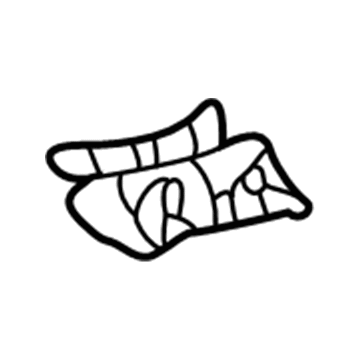 Toyota 75562-60020 Drip Molding Clip, Front