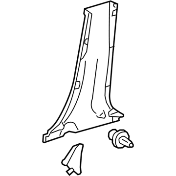 Toyota 62413-06111-A1 Lower Center Pillar Trim, Passenger Side