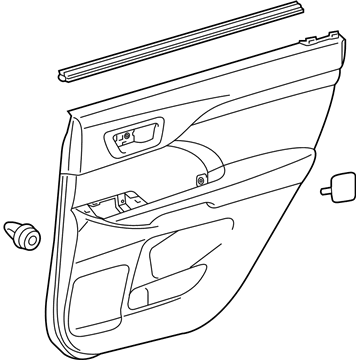 Toyota 67630-0E730-C0 Door Trim Panel