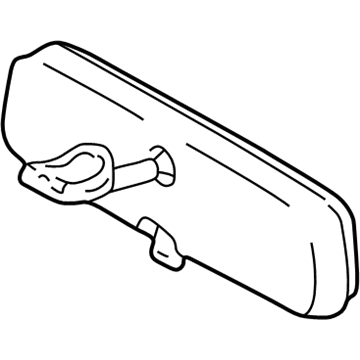 Toyota 87810-0W030 Mirror Inside, Rear Inner