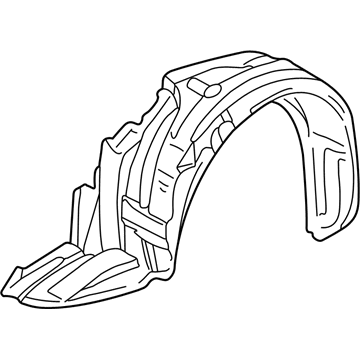 Toyota 53806-17020 Fender Liner, Driver Side