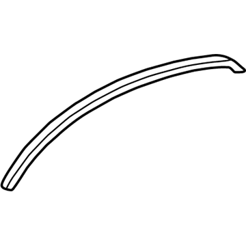 Toyota 53851-0C030-B0 Wheel Flare Pad, Gray, Front
