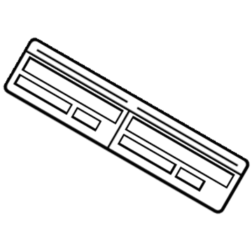 Toyota 88723-0E010 A/C Label