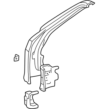 Toyota 61103-17020 Hinge Pillar, Upper Outer Passenger Side