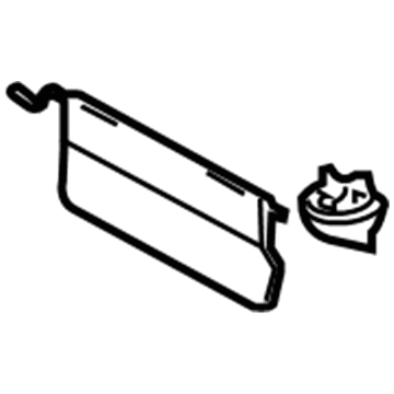 Toyota 74330-0C010-B3 Extension, Gray, Passenger Side