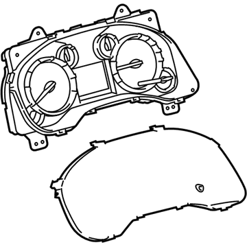 Toyota Instrument Cluster - 83800-0CR01-RP