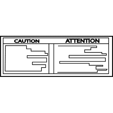 Scion 42668-02030 Spare Tire Label