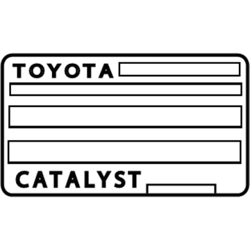 Scion 11298-36350 Emission Label