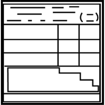 Toyota 42661-AF010 Tire Info Label