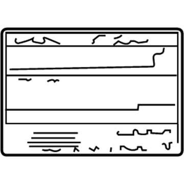 Toyota 11298-31210 Emission Label