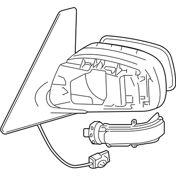 Toyota 87910-12D50 Mirror Assembly, Passenger Side