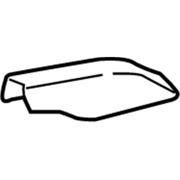 Toyota 63493-60100-C0 Rear Cover, Black, Passenger Side