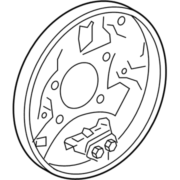 Toyota 47044-20140 Backing Plate, Rear Driver Side