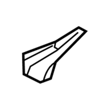 Toyota 53866-0R030 Side Seal, Passenger Side