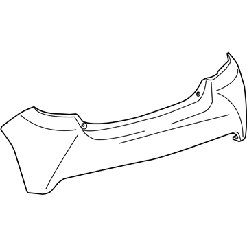 Toyota 52159-0U917 Bumper Cover, Rear Driver Side
