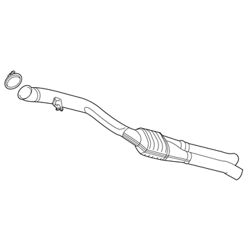 Toyota GR Supra Exhaust Pipe - 17410-WAA04