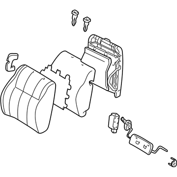 Toyota 71430-3D840-B0 Seat Back Assembly