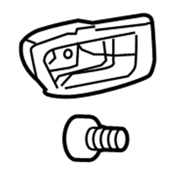 Toyota 69205-08010-B0 Handle, Inside, Gray, Passenger Side