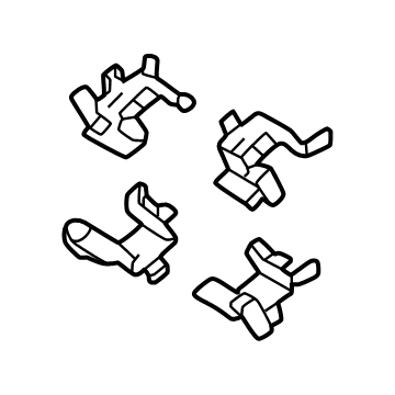 Toyota 04948-12071 Brake Pads Hardware Kit