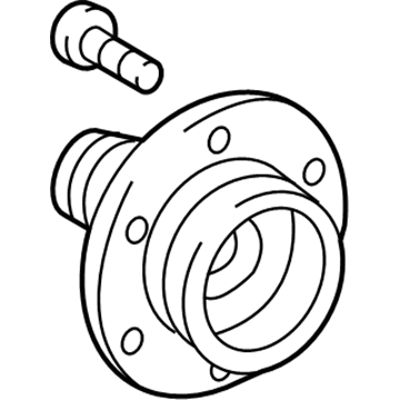Toyota 43502-04140 Wheel Hub, Front