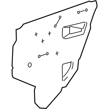 Toyota 67841-02310 Water Deflector