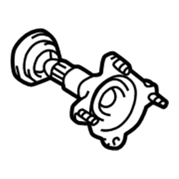 Toyota 41309-20020 Shaft Sub-Assembly, Rear Differential Side Gear