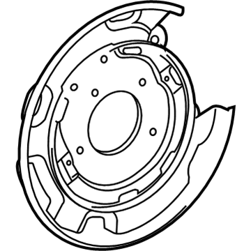Toyota 46503-0C012 Backing Plate, Passenger Side