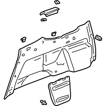 Toyota 62520-0C021-B0 Wheelhouse Trim