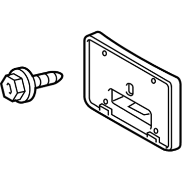 Toyota 52114-02090 License Bracket