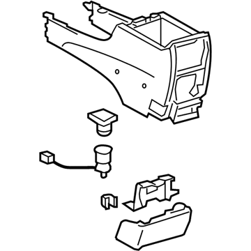 2003 Toyota Camry Center Console Base - 58910-AA030-B1