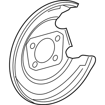 Toyota Yaris Backing Plate - 47804-52030