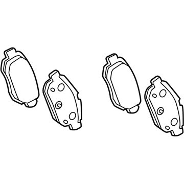 Toyota Yaris Brake Pad Set - 04466-52170