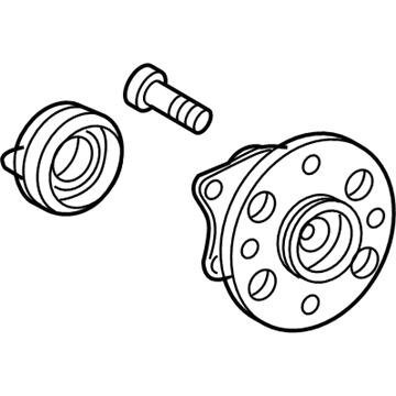 Toyota 42450-52061 Hub Assembly, Rear