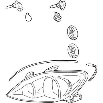 Toyota 81110-AA060 Headlamp Assembly