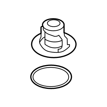 Toyota SU003-04960 Thermostat, Lower