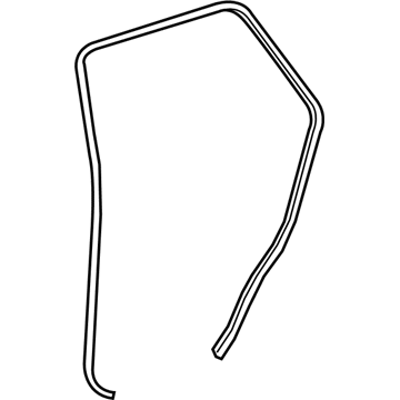Toyota 62332-35030-C0 Rear Weatherstrip, Driver Side