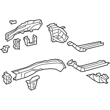 Toyota 57102-07021 Rail Assembly