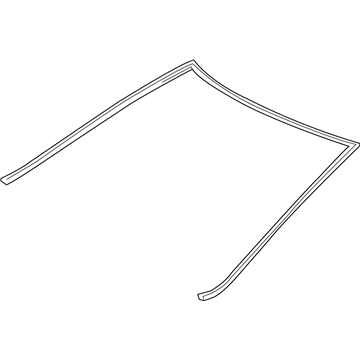 Toyota 75531-06160 Windshield Molding, Upper