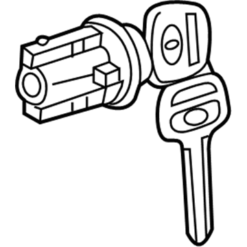 Toyota Ignition Lock Assembly - 69057-AE020