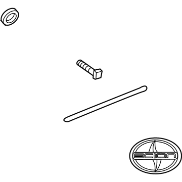 Toyota 76801-21071-A0 Molding, White, Rear