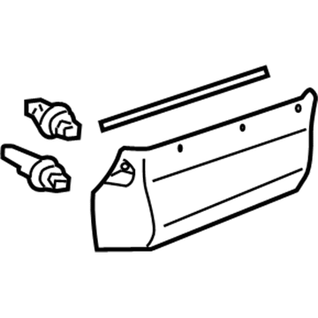 Toyota 75850-04902 Rocker Molding, Passenger Side