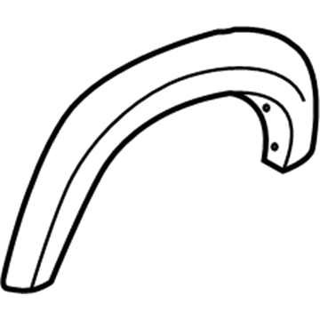 Toyota 75873-0C901 Wheel Flare, Passenger Side