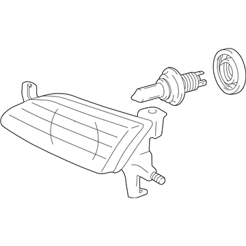 Toyota 81110-02060 Headlamp Assembly, Passenger Side