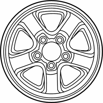 Toyota 4261A-60160 Wheel, Alloy, Chrome
