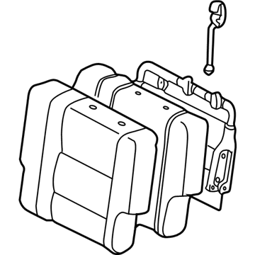 Toyota 79250-0C010-B0 Seat Back Assembly