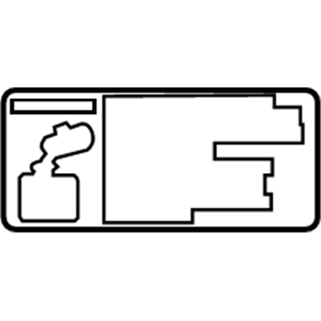 Toyota 11296-27020 Info Label